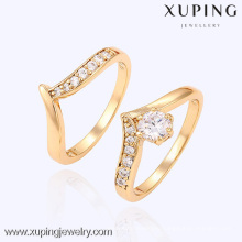 13397 Xuping ювелирные изделия Китай оптовая продажа 18 К золотое кольцо дизайн роскошные стеклянные кольца ювелирные изделия шарма для женщин